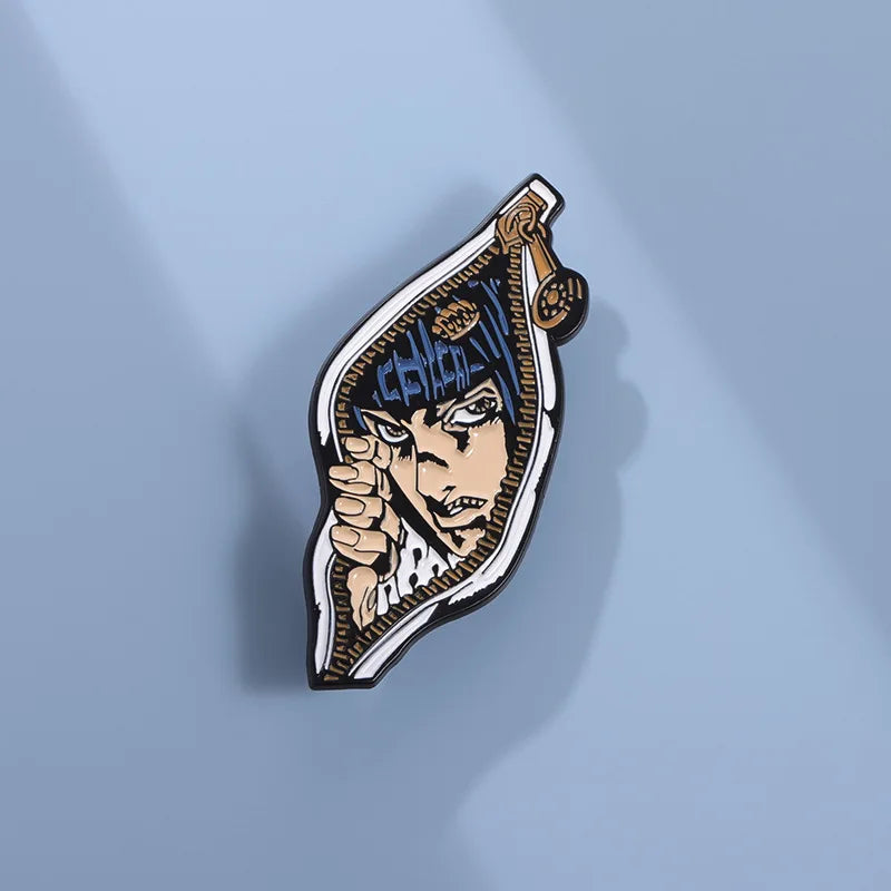 Cartoon Comic Character Enamel Pins Custom Jojo Japan Tv Animation Brooches Lapel Badges Classic Jewelry Gift For Fans Friends