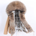 Maomaokong Winter Women Parka Cotton Jacket Real Fur Coat Natural Fox Fur Hooded Rabbit Fur Liner Thick Warm Outerwear Female