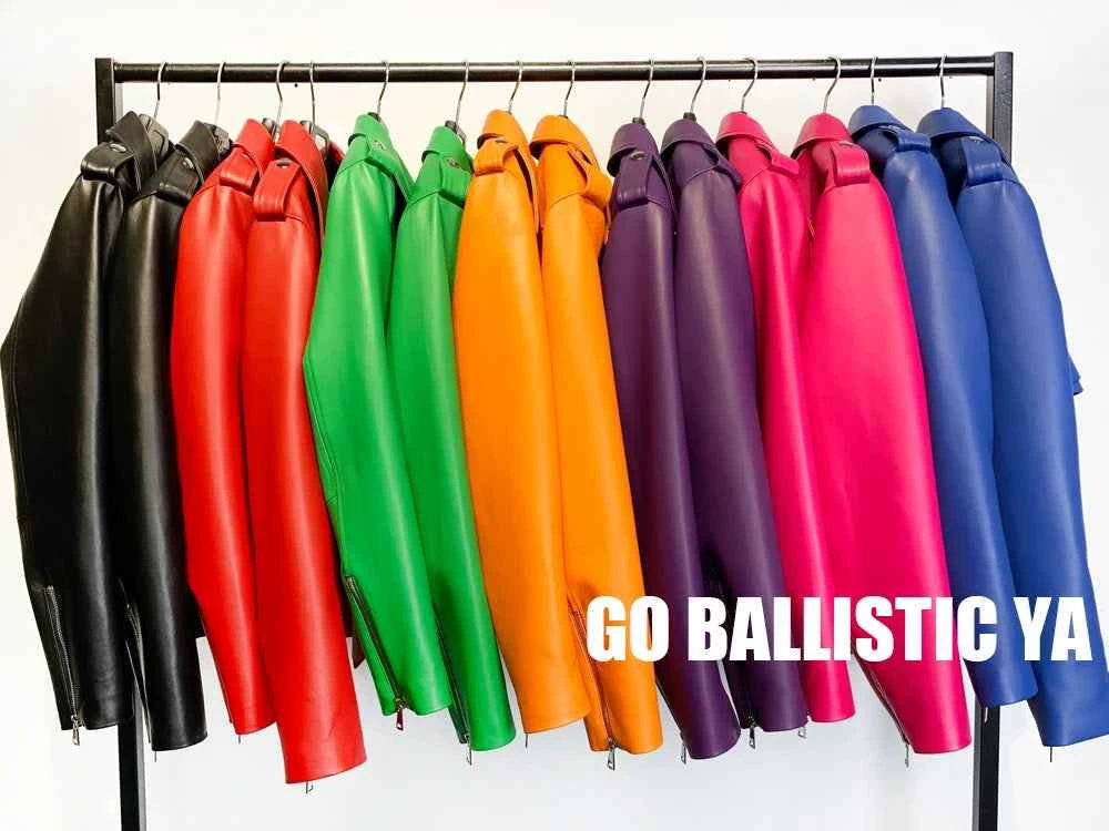 Real Leather Jacket 2022 Autumn Ladies Colorful Genuine Leather Top Short
