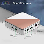 HOMATICS Box R 4K Plus TV Box AndroidTV 14 Netflix Google Certified Amlogic S905X4 4G32G Support DTS Dolby Audio AV1 Wifi6 BT5.0