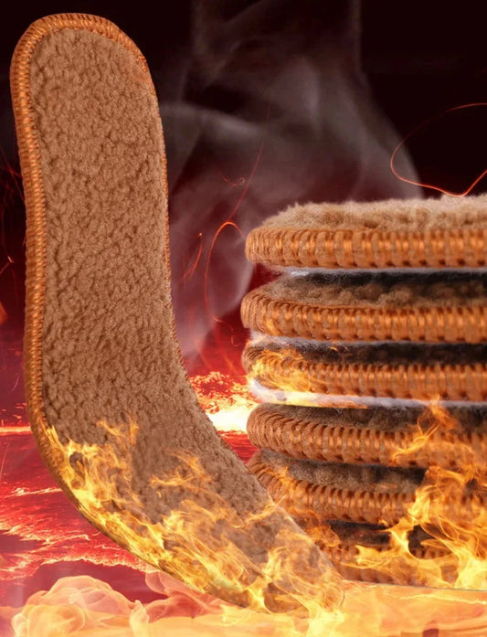 Winter Alpaca Wool Insoles Soft Plush Warm Thicken Foot Thermal Shoe Insole for Women Men Breathable Snow Boots Shoes Heat Pads SS69