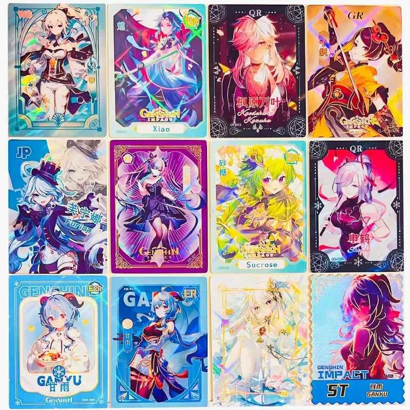 New Genshin Impact Collecting Cards Gift Box Set Cards Anime Game Peripherals Cards Rare Card Gifts For Fans And Collectors