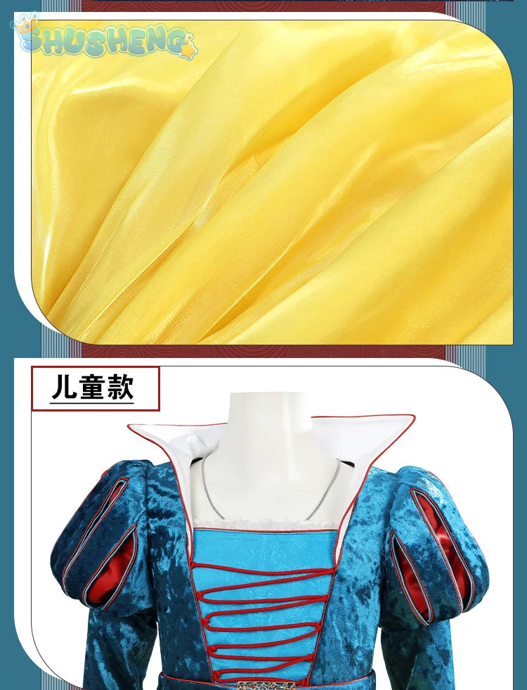 New Movies of 2025 Snow White cosplay Costume Adult and Child Sizes Fairy Tale Sweet Princess Dress Halloween Ball Woman Uniform - SS69