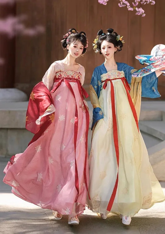 SS69 Women's Traditional Chinese Hanfu Polyester Fairy Dance Costume