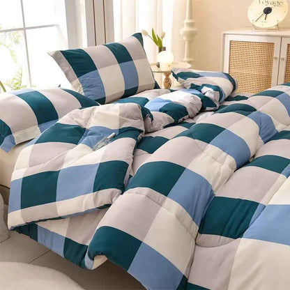 Winter Bedding Thick Quilt Blanket Thickened Warm Flannel Fleece Comforter for Cold Nights Set Bed Duvets Quilts the Blankets