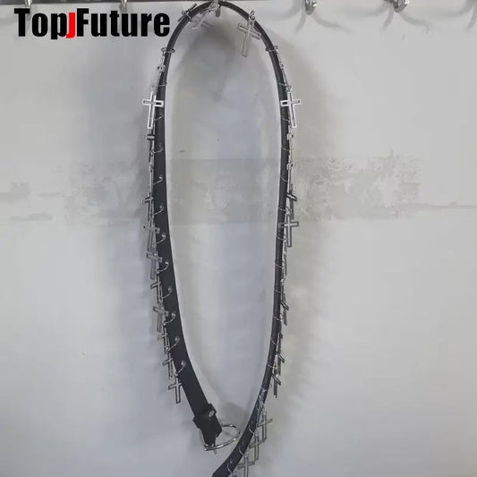 Women Girl HAND MAKE Gothic Lolita Punk Harajuku bling bling skull laziness belt waist belt  Lolita cosplay party belt gift SS69