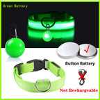 Usb Charging Glowing Dog Collar With Pendant Detachable Luxury Led Light Bright For Small Dogs Cat Night Safety Collar Wholesale SS69 8.69 Green Button Battery / XS Neck 28-38 CM / CHINA