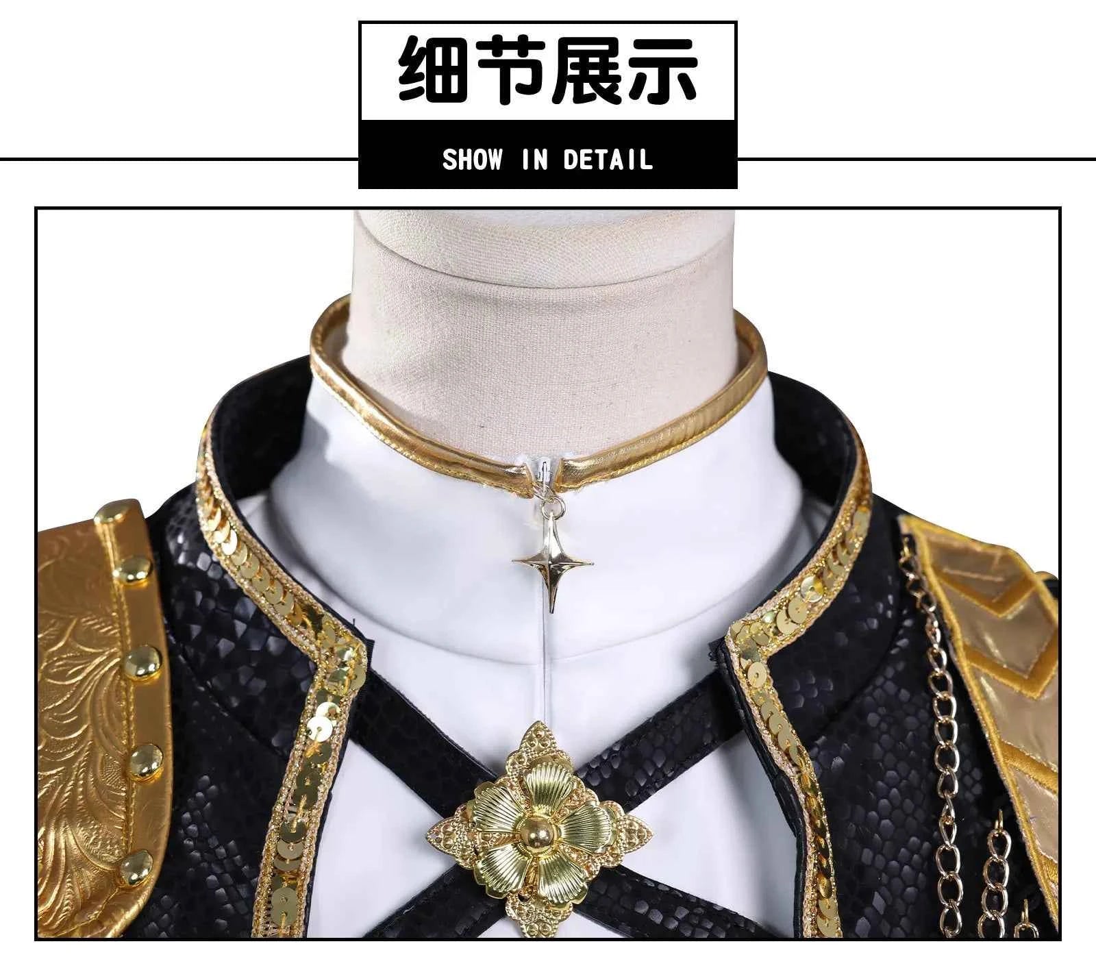 Anime Rumi Cosplay Costume Wig Woman Black White Uniform Christmas Halloween Party Clothing