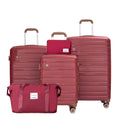 Travelhouse 5-Piece Hardcase Luggage Set with Spinner Wheels & TSA Lock