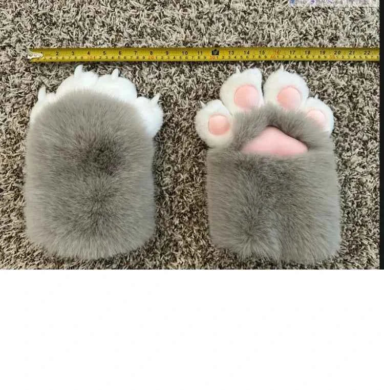 Kig attachment Fursuit Kigurumi Furry Animal Claws Nails Glove Cosplay Costume Wearable Furry Animal Paw Cosplay Props Kid gift