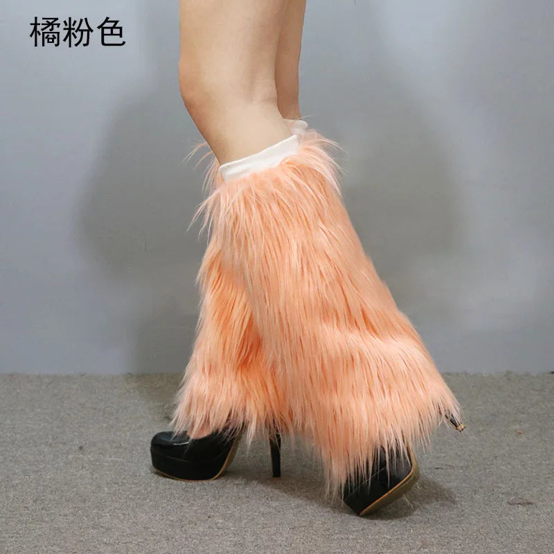 LED Leg Warmers Light Up Wraps Boot Covers Women Rave Outfit Glow Stocking Nightclub Party Clothes Accessories Tron Dance Wear SS69