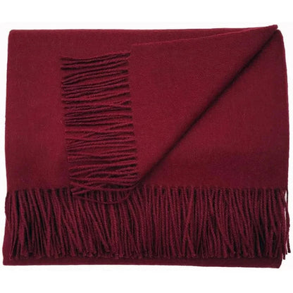 Luxury Alpaca Wool Solid Color Throw Blanket Handcrafted for Cozy Comfort and Warmth SS69