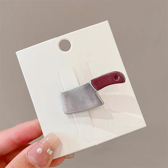 New Creative Weird Knife Hair Clips For Women Funny Hairpins Girls Hairclip Punk Barrette Hairpins Headwear Hair y2k Accessories SS69