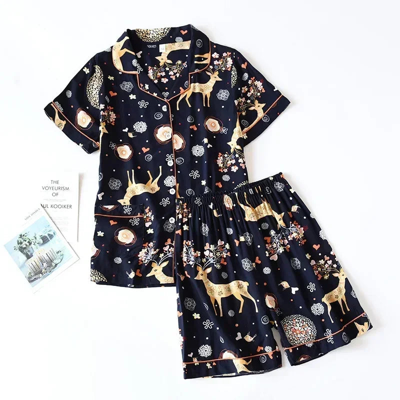 Spring / Summer New 100% viscose long-sleeved trousers pajamas SS69 25.69 Sika short / L / CHINA