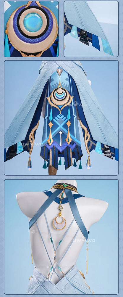 UWOWO Lauma Cosplay Collab Series: Genshin Imapct Lauma Cosplay Costume With Ears XS-2XL Halloween Costume