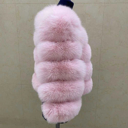 Winter Women's Cold Coat Top Fox Jackets For Women clothing Natural Real fox Fur Jacket Coats For Women Fur Jacket In Promotion
