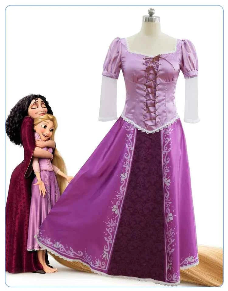 Rapunzel Cosplay Costume Adult Carnival Uniform Anime Halloween Costumes Women