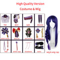 Raiden Shogun Cosplay Costume & Wig Set for Women - Game Character Outfit