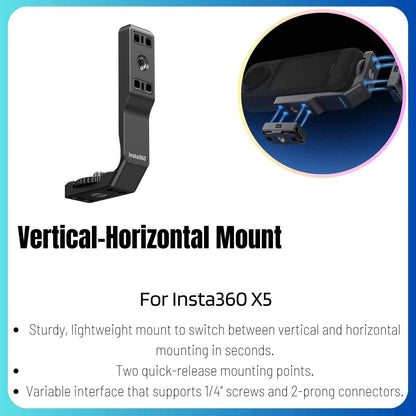 Insta360 X5 Original Accessories Collection Lens Cap Premium Guards Screen Protector Metal Frame Charging Case Battery Pack