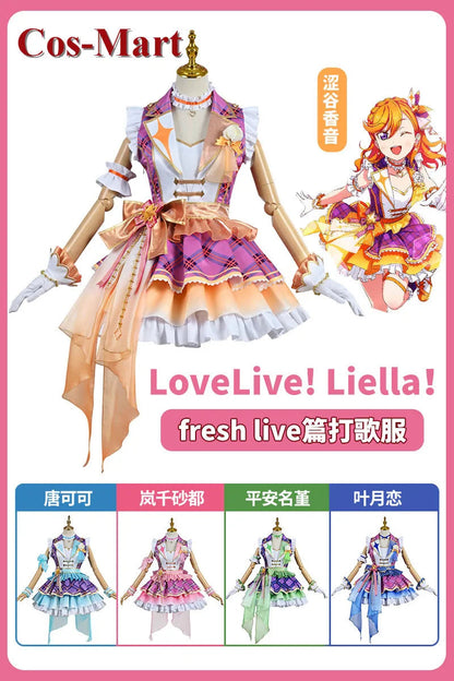 Cos-Mart LoveLive Liella Fresh Live Tang Keke/Heanna Sumire/Shibuya Kanon/Arashi Chisato/Hazuki Ren Cosplay Costume Cute Uniform SS69