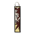 Sword Wind Legend Anime JOJO Wonderful Adventure Weaving Mark Keychain Sword Wind Legend Decorative Chain Fabric Key Pendant