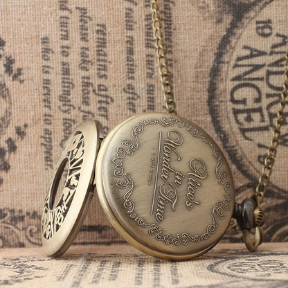 Alice's Adventures in Wonderland: Poker Keys, Pocket Watch, Flip Cover, Peripheral Chain Watch, Copper Pendant Watch SS69