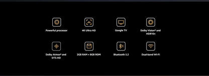 Xiaomi TV Box S 2nd Gen 4K Ultra HD Streaming Media Player Google TV Box WiFi Bluetooth 5.2 Dolby Vision HDR10+ TV Play Box SS69