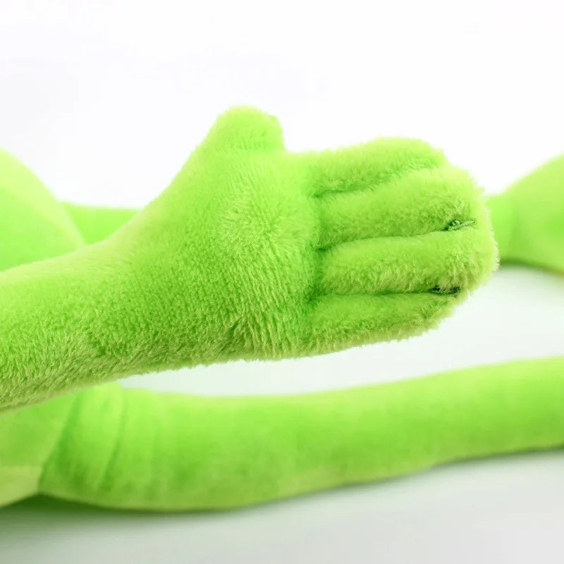 Anime Kermit The Frog Funny Kawaii Plush Doll Hand Puppet Schoolbag Frog Cute Plush Toy Ventriloquist Performance Props For Baby