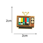 10Pcs Retro Enamel TV Set Game Console Charms for Jewelry Making DIY Cute Design Charms Pendant Necklaces Earrings Accessories SS69