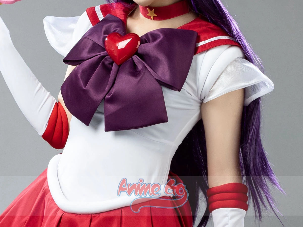 Anime Sailor Super S Film Sailor Mars Rei Hino Raye Cosplay Costume for Women Role Play