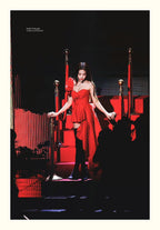 Jennie Stage Red Dress Cosplay Costume for Women
