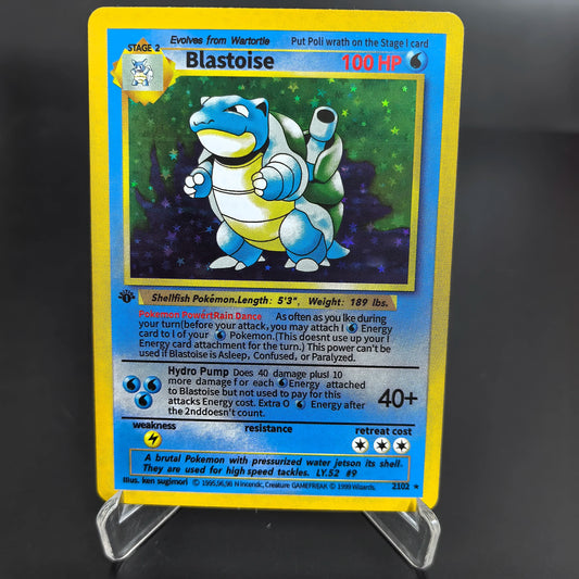 1996 First Generation Pokemon Trading Cards Rare Edition with Charizard  Mewtwo Venusaur Blastoise Classic Game Anime Gift Toys SS69 9.69 ZZXXK-1Pcs-4