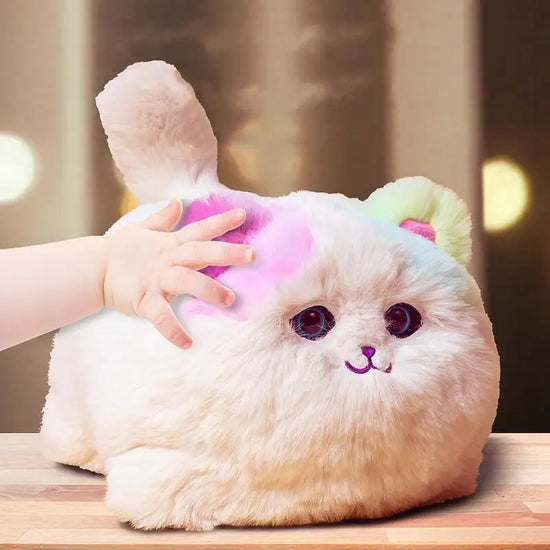 Simulation Electric Plush Toys Cute Cat Dog Interactive Kids Huggy Pets Speak Electronic Accompanied Toy Children Gifts Birthday