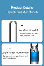 42 Inch 220V Bladeless Fan Dual-Purpose Cooling And Heating Home Silent Heater Quick Air Circulation And Purification Tower