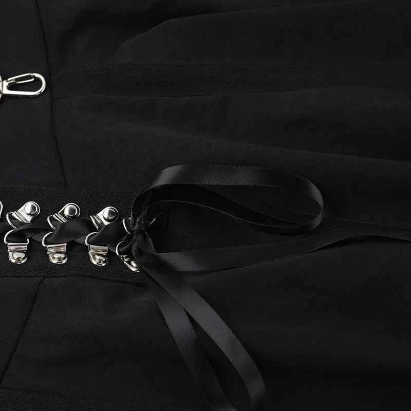 Wholesale New American Retro Irregular Skirt Hot Girl Sexy Punk Black Clothing Dark Style Women Summer Autumn Fashion Streetwear