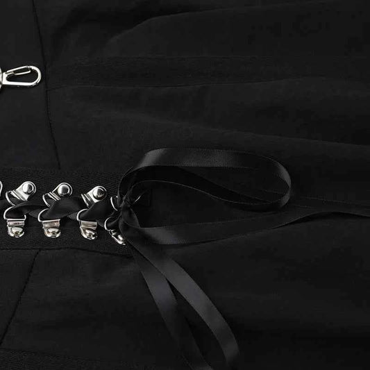 Wholesale New American Retro Irregular Skirt Hot Girl Sexy Punk Black Clothing Dark Style Women Summer Autumn Fashion Streetwear
