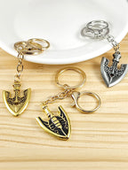 Metal Arrow Figure JoJo Bizarre Adventure Figurine Keychain Kujo Jotaro Pendant Chain Charms Key Ring Anime Jewelry Accessories
