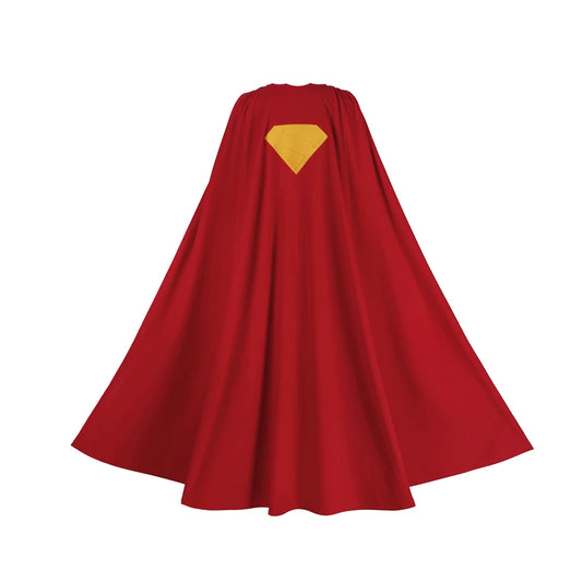 SS69 Supergirl Cosplay Costume Set with Jumpsuit, Cape, and Belt - Elastane