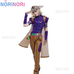 JoJo Spin Master Gyro Zeppli Cosplay Costume Spin Master Zeppli Cosplay Full Set Wig With Hat And Cloak For Halloween Costume
