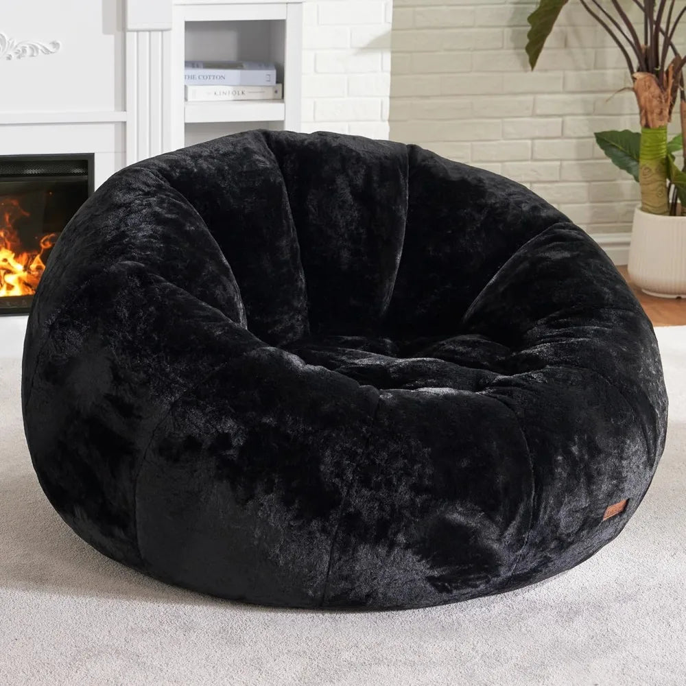 Bean Bag Chair, Comfy Giant Stuffed Bean Bags Chais W/Spacious Design for Reading, Playing or Relaxing, Bean Bag Couch for Adult