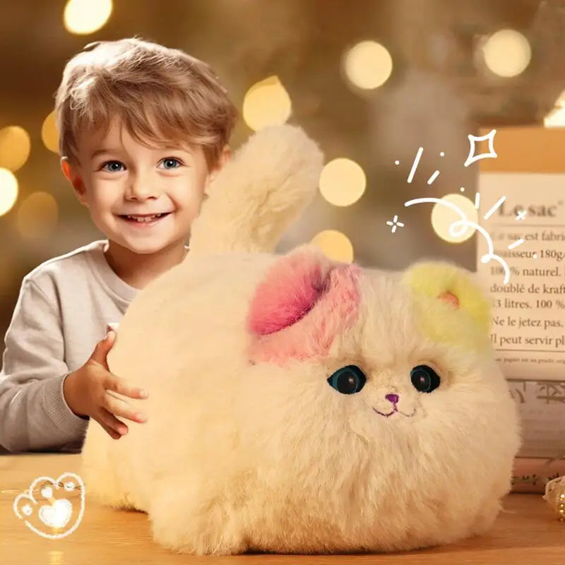 SS69 Interactive Electric Plush Cat and Dog Toy with Sound and Movement