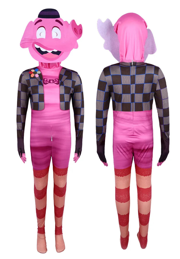 Inside Out Joy Cosplay Costume Unisex Polyester Jumpsuit for Halloween