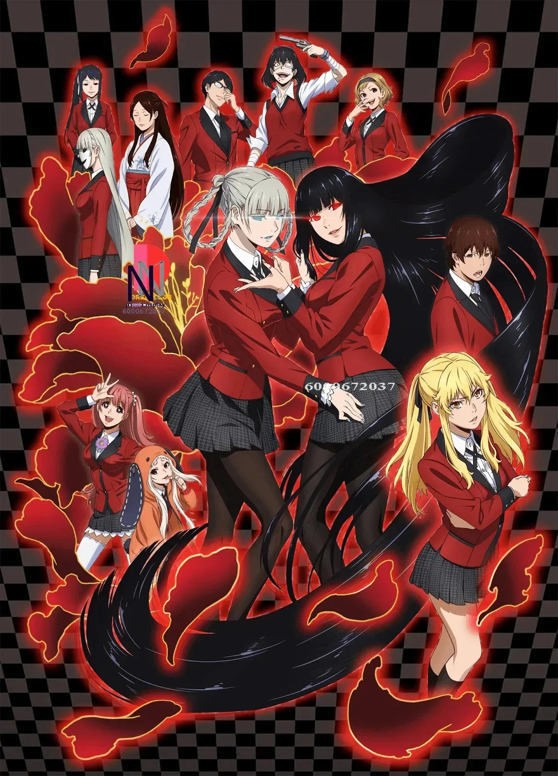 Anime Kakegurui Yomotsuki Runa Cosplay Costume JK School Girl Yumeko kishima Jacket Hoodie Coat Halloween Carnival Outfit SS69