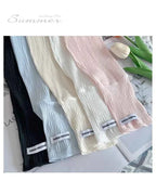 Ice silk sunscreen sleeves, solid color, simple Korean version, driving, cycling, sun shading, UV protection, summer