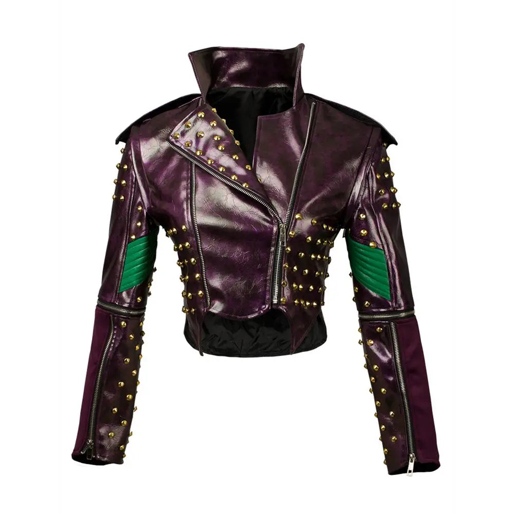 Mal Cosplay Jacket PU Leather Women's Coat