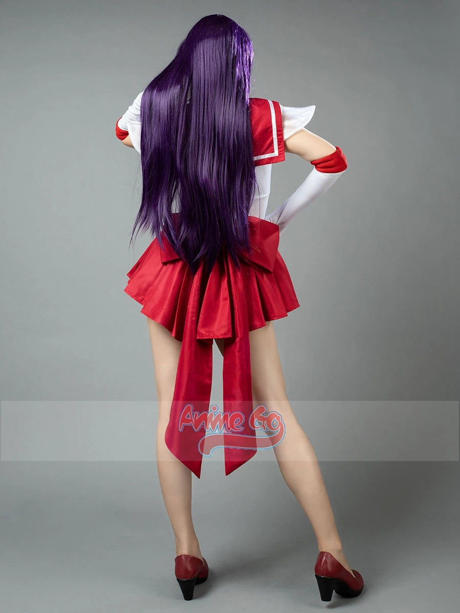 Anime Sailor Super S Film Sailor Mars Rei Hino Raye Cosplay Costume for Women Role Play