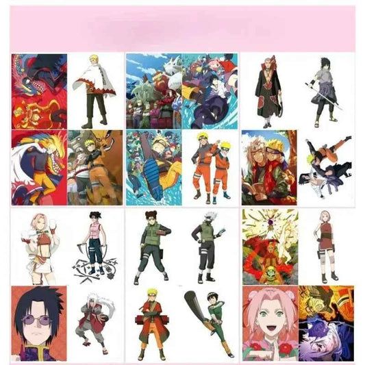 24pcs NARUTO Characters Colorful Cartoon Art Book for Drawing and Improving Your Skills