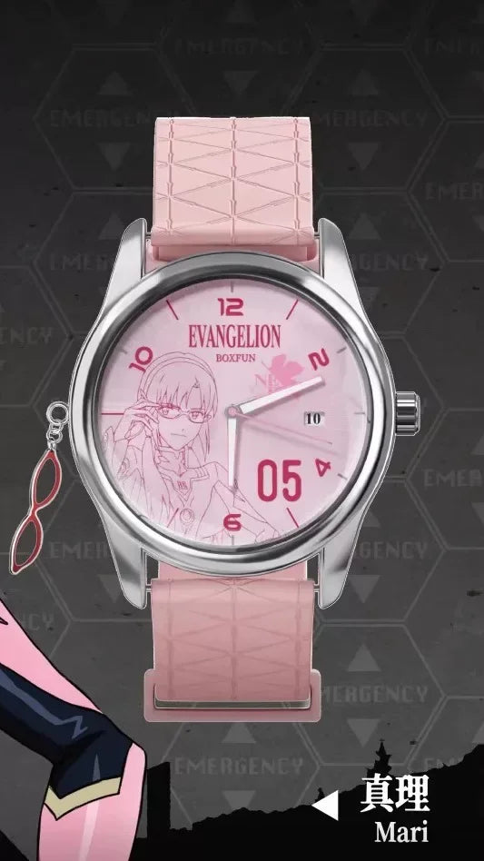 Original Boxfun Eva Evangelion The Final Mission Series Wrist Watch Blind Box Asuka Anime Peripheral Ornament Birthday Gifts Toy