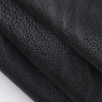 Punk Faux Leather Cropped Jacket Women Spring 2024 Streetwear Sexy Slim Fit Rivet PU Blouse Top