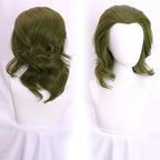 Joker Cosplay Wig: 35cm Curly Green High-Temperature Fiber
